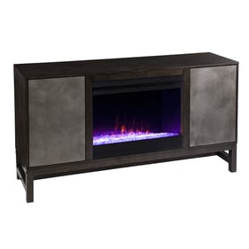 Southern Enterprises Lannington Brown Media Fireplace