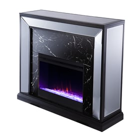 Southern Enterprises Trandling Black Fireplace