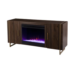 Southern Enterprises Dashton Brown Fireplace