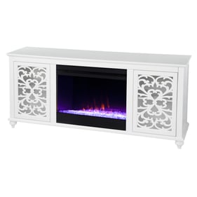 Southern Enterprises Maldina White Media Fireplace