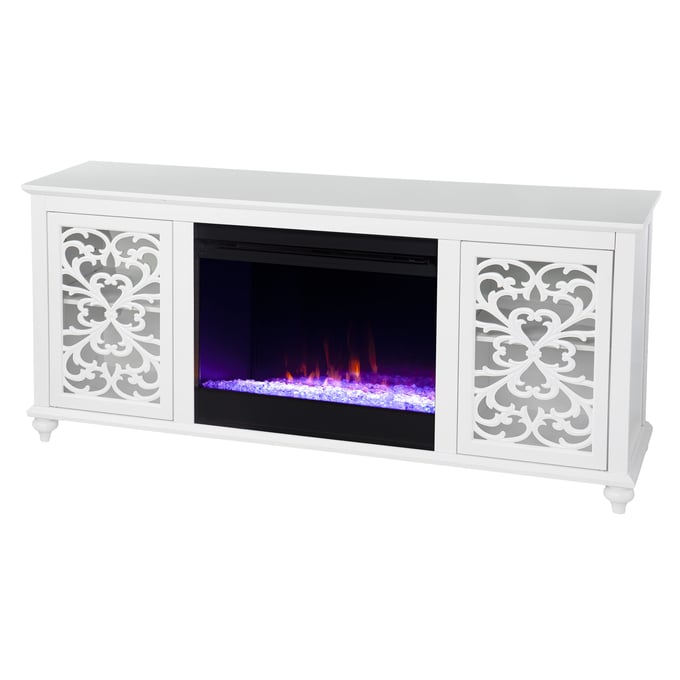 Southern Enterprises Maldina White Media Fireplace SNENT-FC1154556