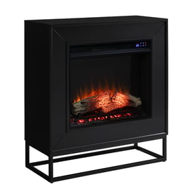 Southern Enterprises Frescan Black Touch Screen Electric Fireplace