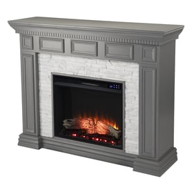 Southern Enterprises Dakesbury Gray Electric Fireplace with Touch Screen Co...