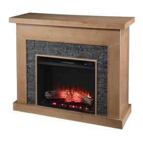 Southern Enterprises Standlon Natural Touch Screen Electric Fireplace with ...