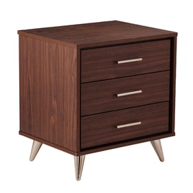 Southern Enterprises Oren Walnut Brown Bedside Table