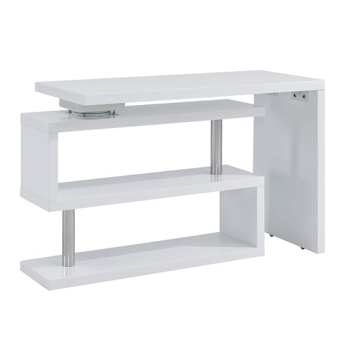 Southern Enterprises Yates White Corner Desk SNENT-HO3939