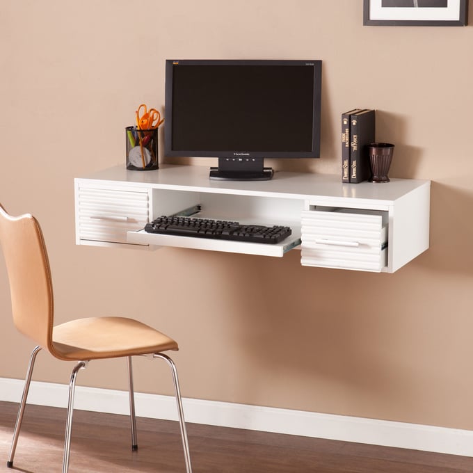 Southern enterprises wall mount 2024 laptop desk