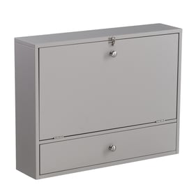 Southern Enterprises Gray Wall Mount Laptop Desk