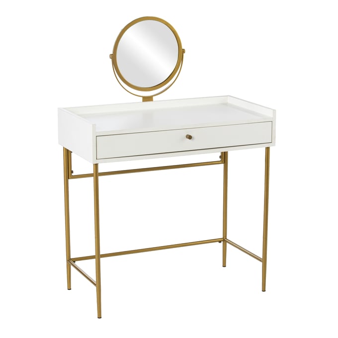 Southern Enterprises Derald White Dressing Vanity SNENT-HZ1100344