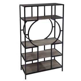 Southern Enterprises Tyberton Natural 5 Tier Bookcase