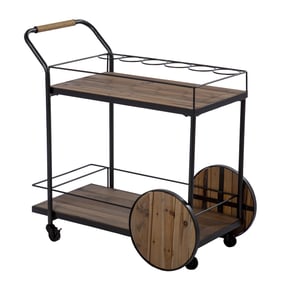 Southern Enterprises Pemton Natural Bar Cart