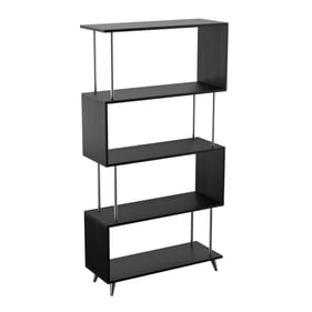 Southern Enterprises Beckerman Black Asymmetrical Etagere