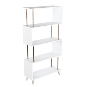 Southern Enterprises Beckerman White Asymmetrical Etagere