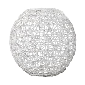 Southern Enterprises Alakesh White Round Woven Pendant Shade