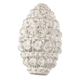 Southern Enterprises Rosemill White Pendant Shade