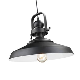 Southern Enterprises Mindel Black Bell Pendant Lamp