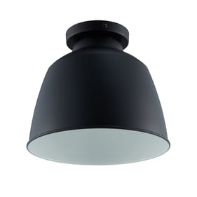 Southern Enterprises Averni Black Flush Mount Lamp