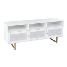 Southern Enterprises Mursley White Storage Media Cabinet