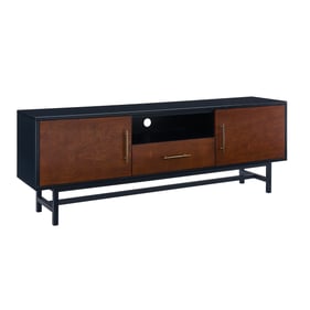 Southern Enterprises Blynn Black Whiskey Maple TV Stand