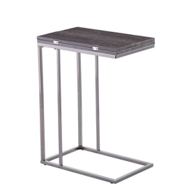 Southern Enterprises Clarkdom Gray Folding Side Table