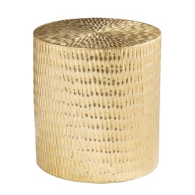 Southern Enterprises Doylin Gold Round Accent Table