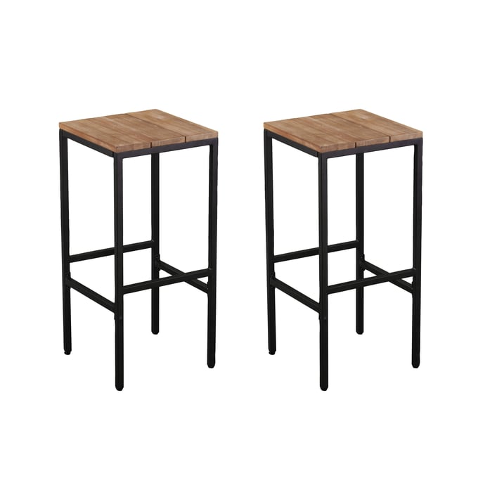 2 Southern Enterprises Venallo Natural Outdoor Bar Stools SNENT-OD1083032