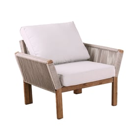 Southern Enterprises Brendina Natural Outdoor Armchair with Cushions