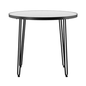 Southern Enterprises Watkindale White Outdoor Round Bistro Table