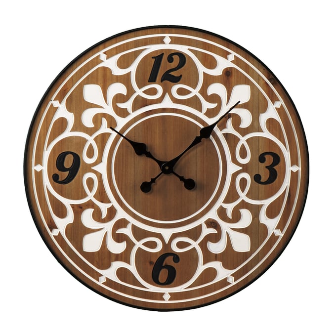 Southern Enterprises Aprille Natural Wall Clock SNENT-WS1161258