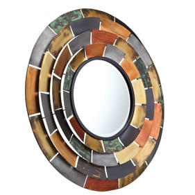 Southern Enterprises Baroda Round Decorative Mirror