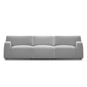 Mobital Scoop Heather Grey Fabric Sofa