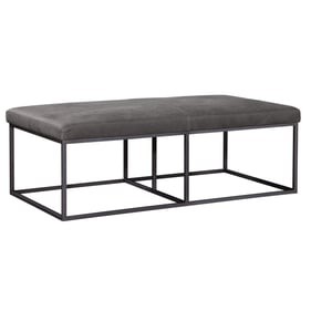 Spectra Home Anaheim Nobuk Charcoal Cocktail Ottoman