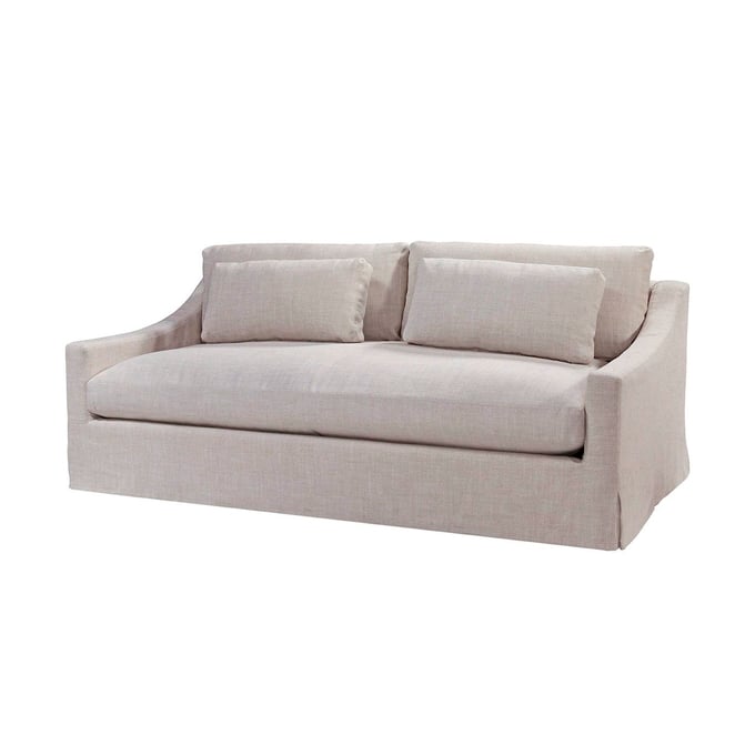 Spectra Home Dune Floris Linen 84 Inch Slipcovered Studio Sofa SPH-Dune-SLPCVR-STD-Sofa-FL