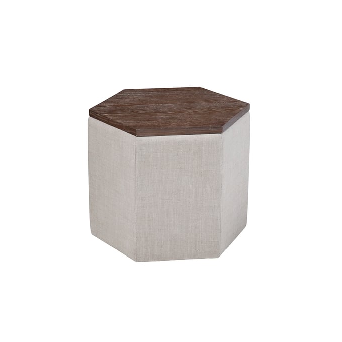 Spectra Home Fresno Floris Linen Storage Ottoman SPH-Fresno-Storage-Ottoman-FL