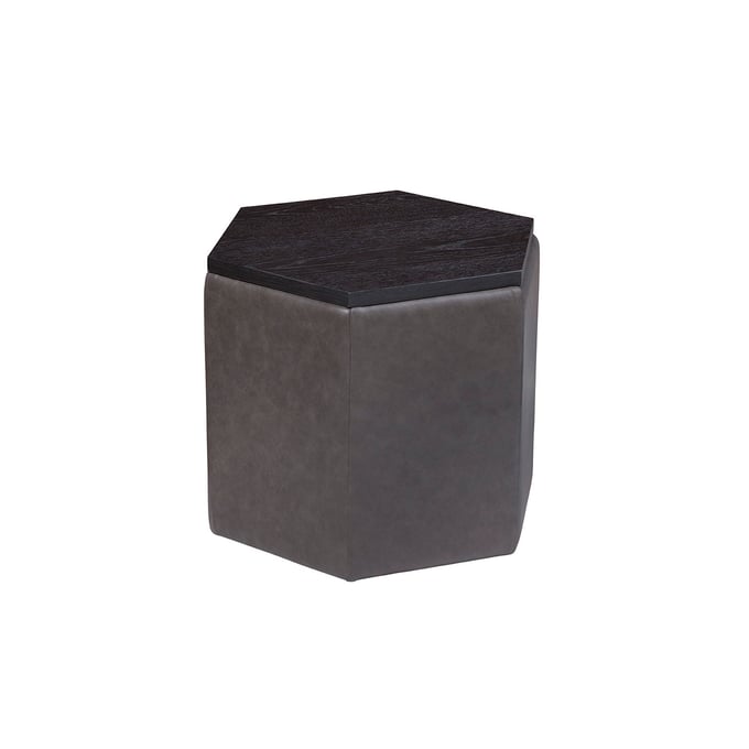 Spectra Home Fresno Parrot Grey Storage Ottoman SPH-Fresno-Storage-Ottoman-PG