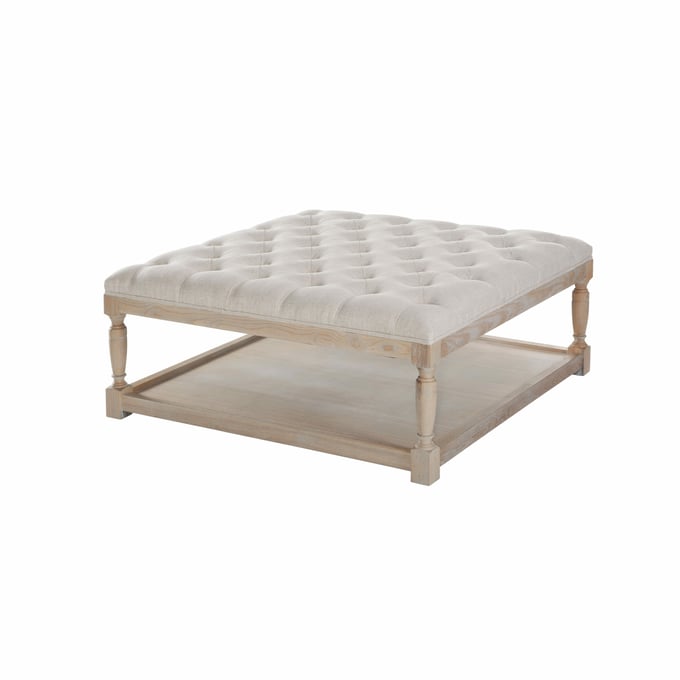 Spectra Home Lucerne Tribecca Natural Cocktail Ottoman SPH-LUCERNE-COCKTAIL-OTTO-TN