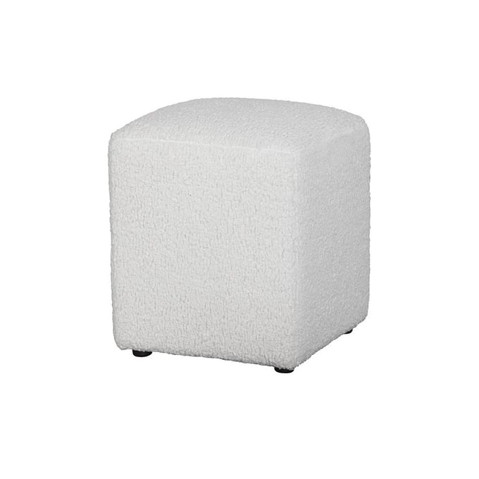 Spectra Home Stacey Sheepskin Natural Ottoman SPH-Stacy-Ottoman-SN