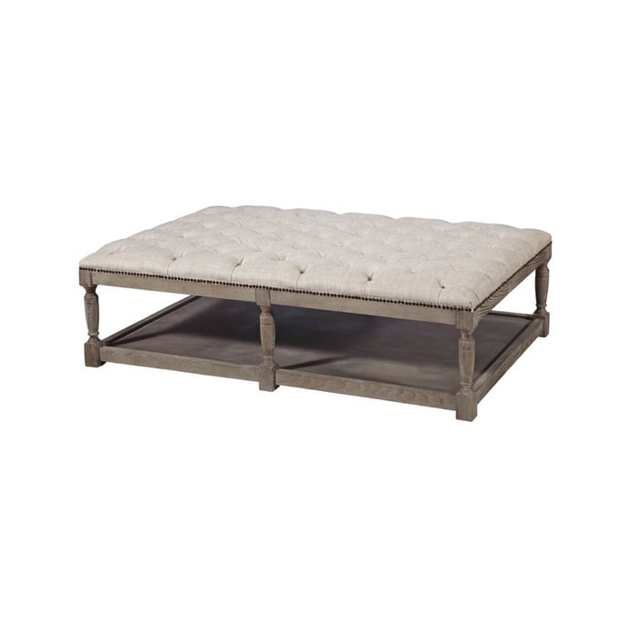 Spectra Home Thomas Classic Linen Rectangle Ottoman SPH-Thomas-Rect-Ottoman-CL