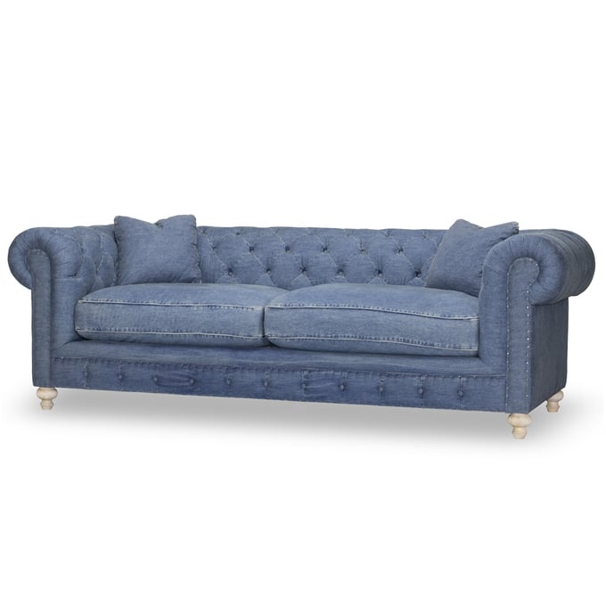 Spectra Home Greenwich Desi Blue Denim Sofa SPH-Greenwich-Sofa-DBD