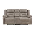 Abilene Tan Manual Console Loveseat