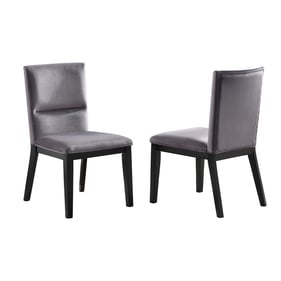 2 Steve Silver Amalie Gray Side Chairs