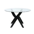 Amalie Round Dining Table-Black