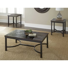 Steve Silver Ambrose Rustic Charcoal 3pc Coffee Table Set