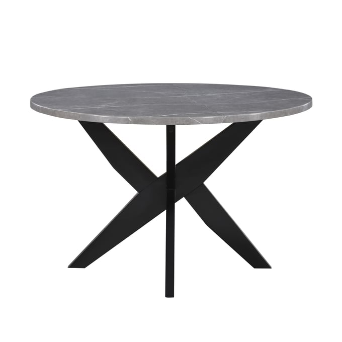 Steve Silver Amy Gray Faux Marble Dining Table SSF-AMY4848T