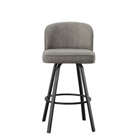 Steve Silver Anaheim Gray Swivel Bar Chair