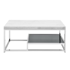 Steve Silver Aston White Marble Top Cocktail Table