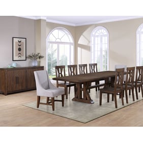 Steve Silver Auburn Dark Tobacco 11pc Dining Room Set