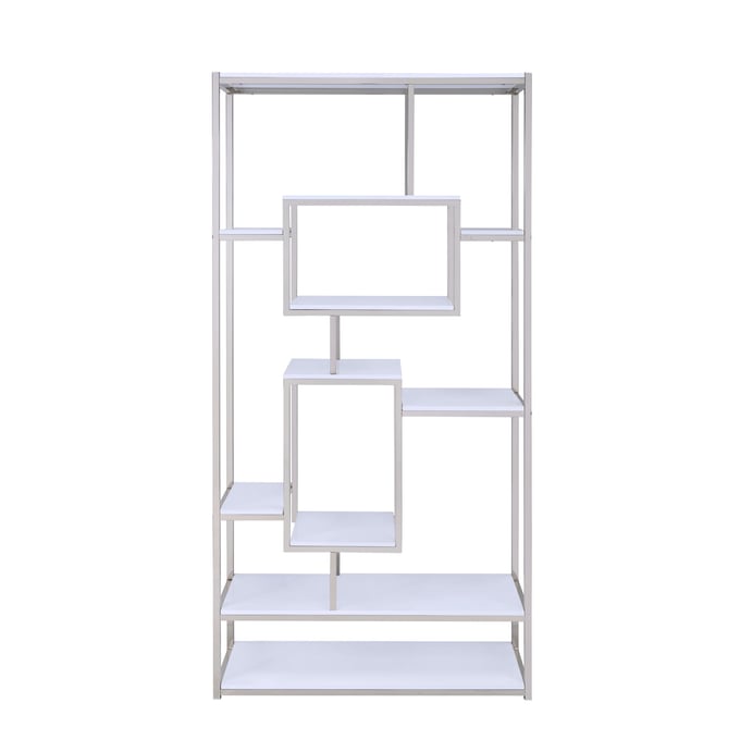 Steve Silver Alize Chrome Bookcase SSF-AZ250BW