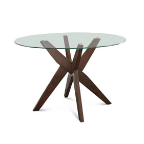 Steve Silver Amalie Walnut Round Dining Table