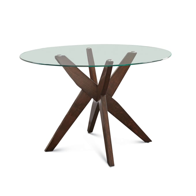 Steve Silver Amalie Walnut Round Dining Table SSF-AL4848TTB